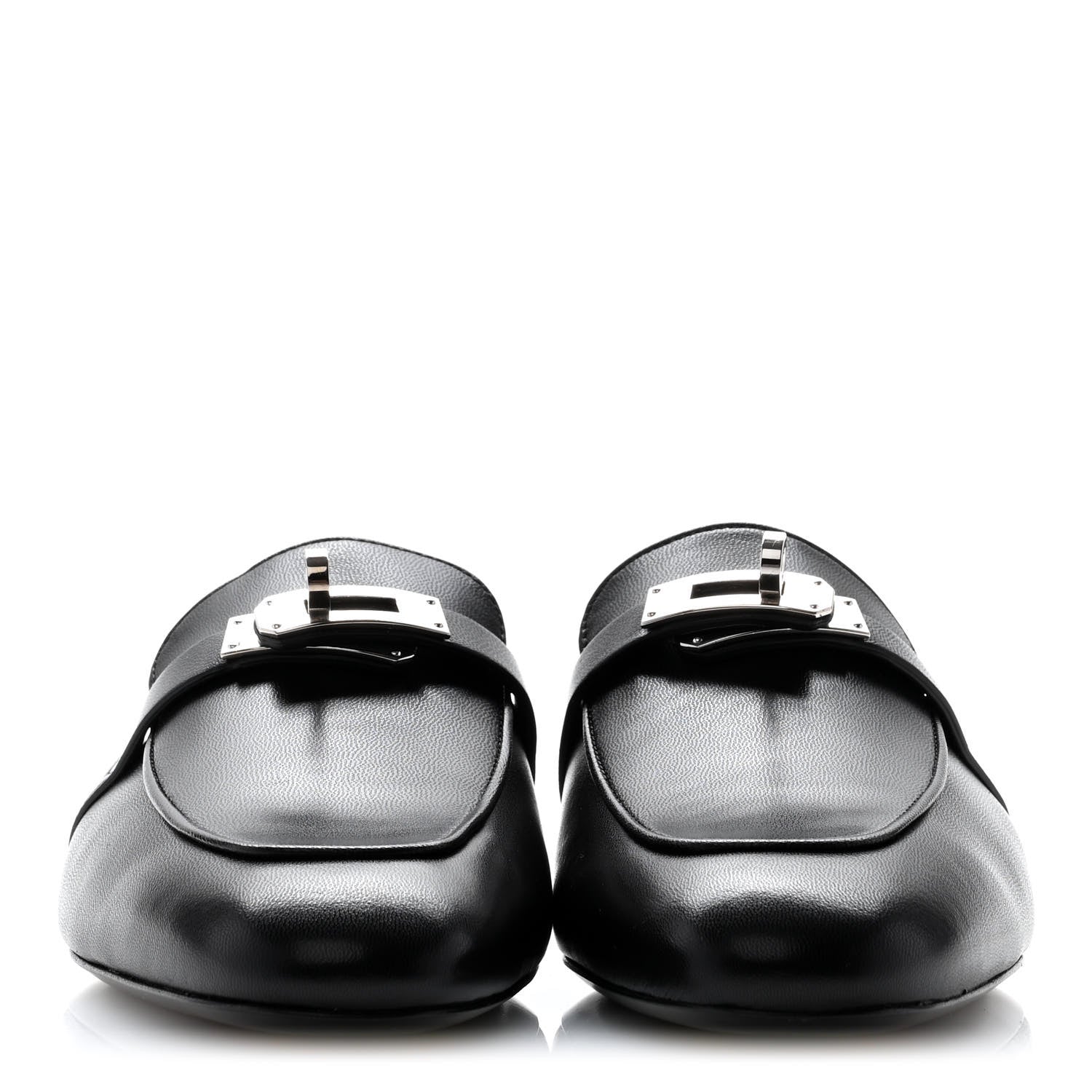 Hermes Calfskin Oz Mules 39 Black 2 of 9