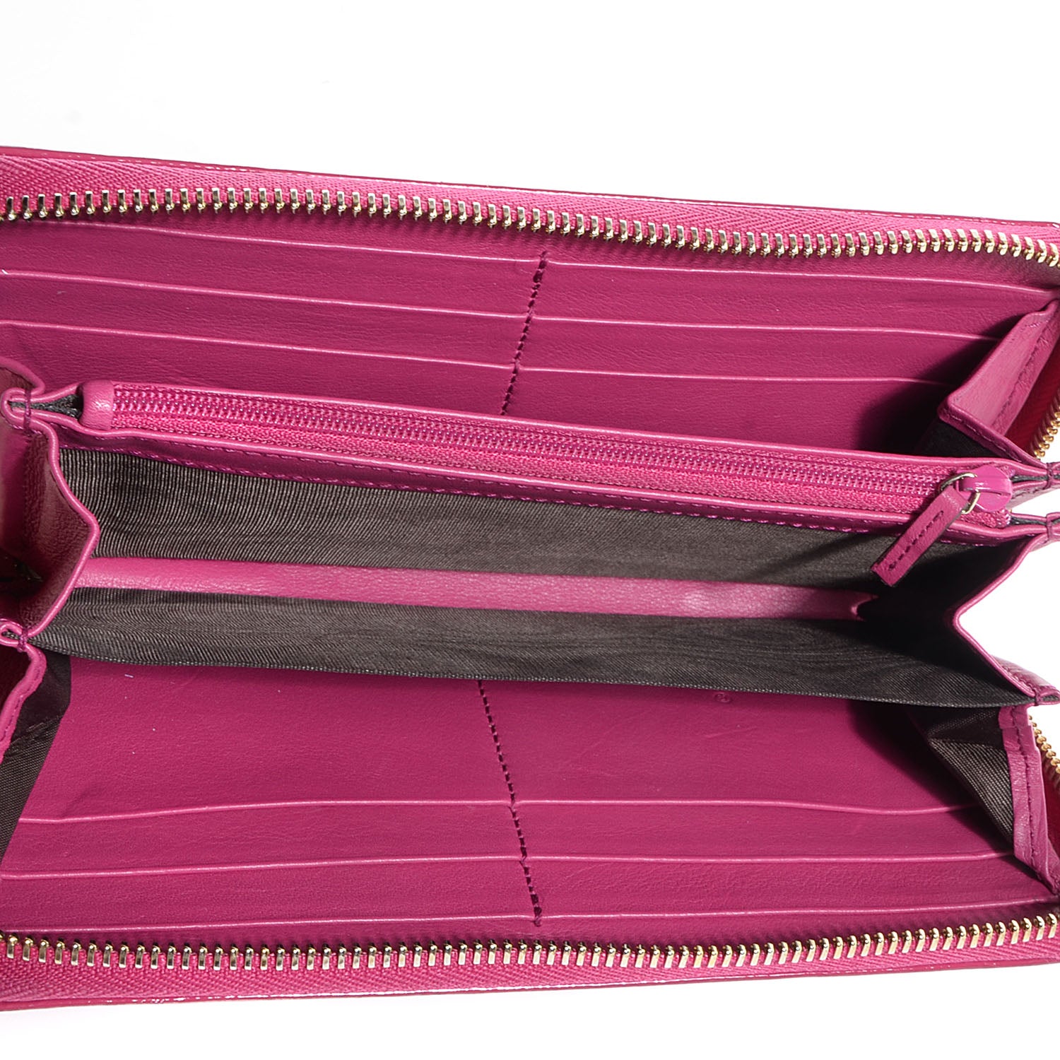 Gucci Patent Soho Zip Around Wallet Bright Bougainvillea 5 of 7