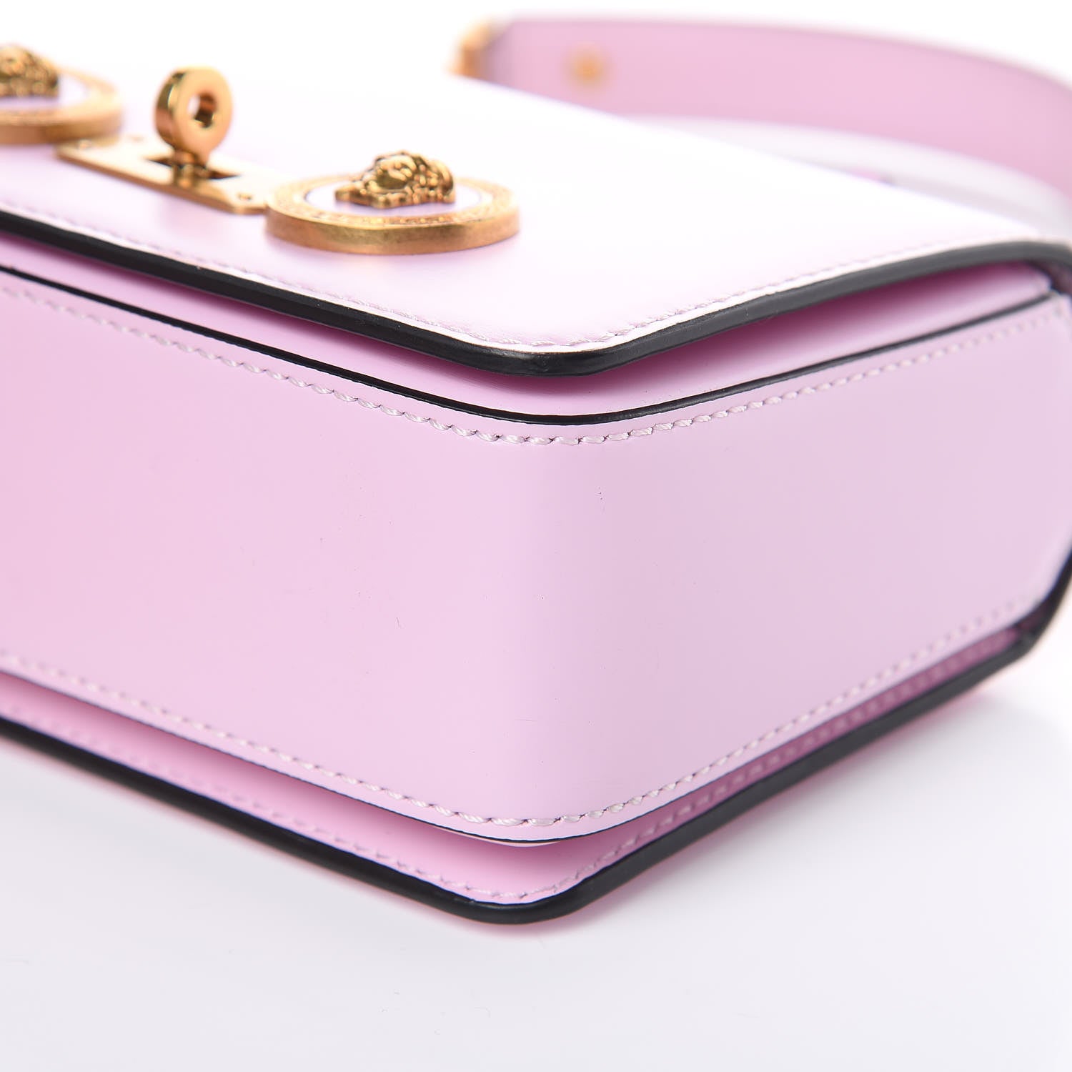 Versace Calfskin Small Icon Chain Bag Pink 9 of 11