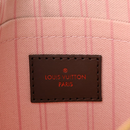 Louis Vuitton Damier Ebene Neverfull MM GM Pochette Rose Ballerine 6 of 9