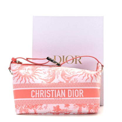 Christian Dior Technical Fabric Toile De Jouy Soleil DiorTravel Nomad Pouch Coral 10 of 10