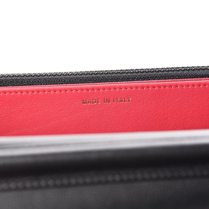 Chanel Calfskin Quilted Logo Wallet On Chain WOC Black 6 of 10