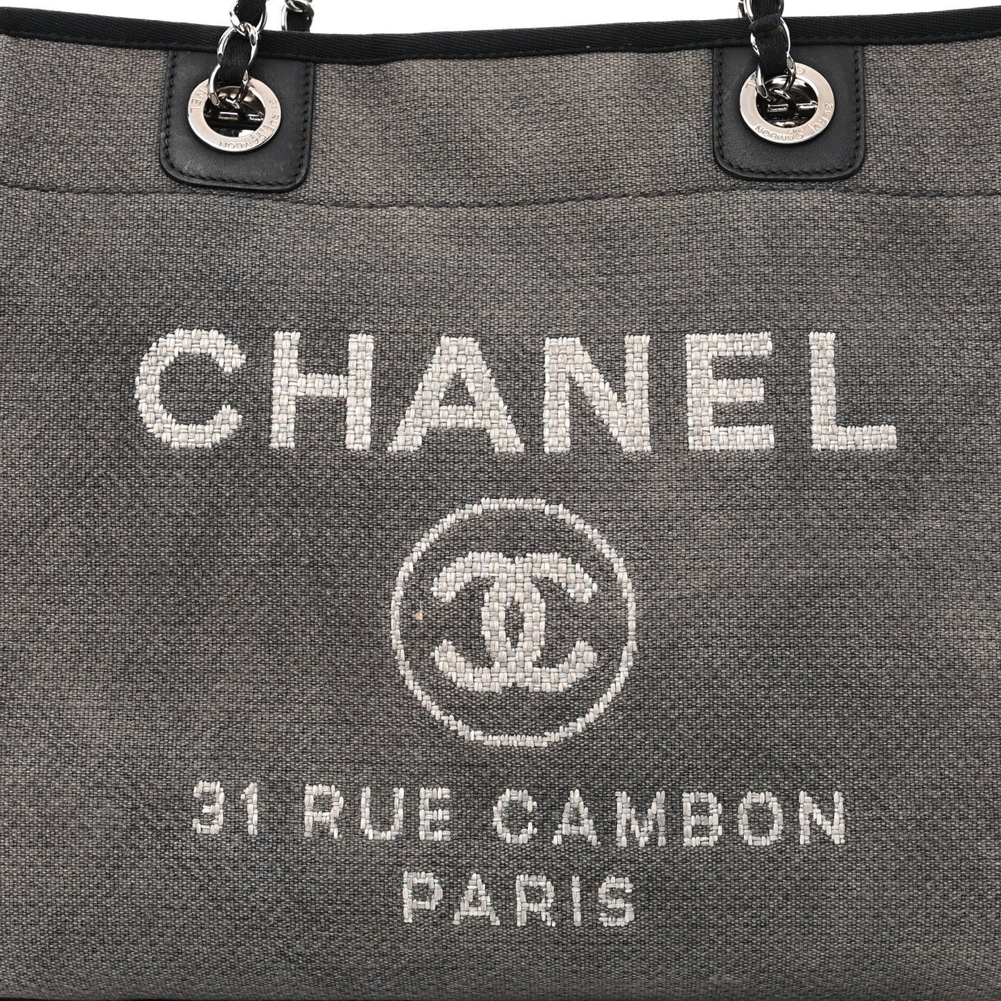 Canvas Small Deauville Tote Grey