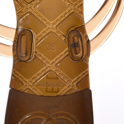 Chanel Jelly Camellia Thong Sandals 38 Brown 6 of 8