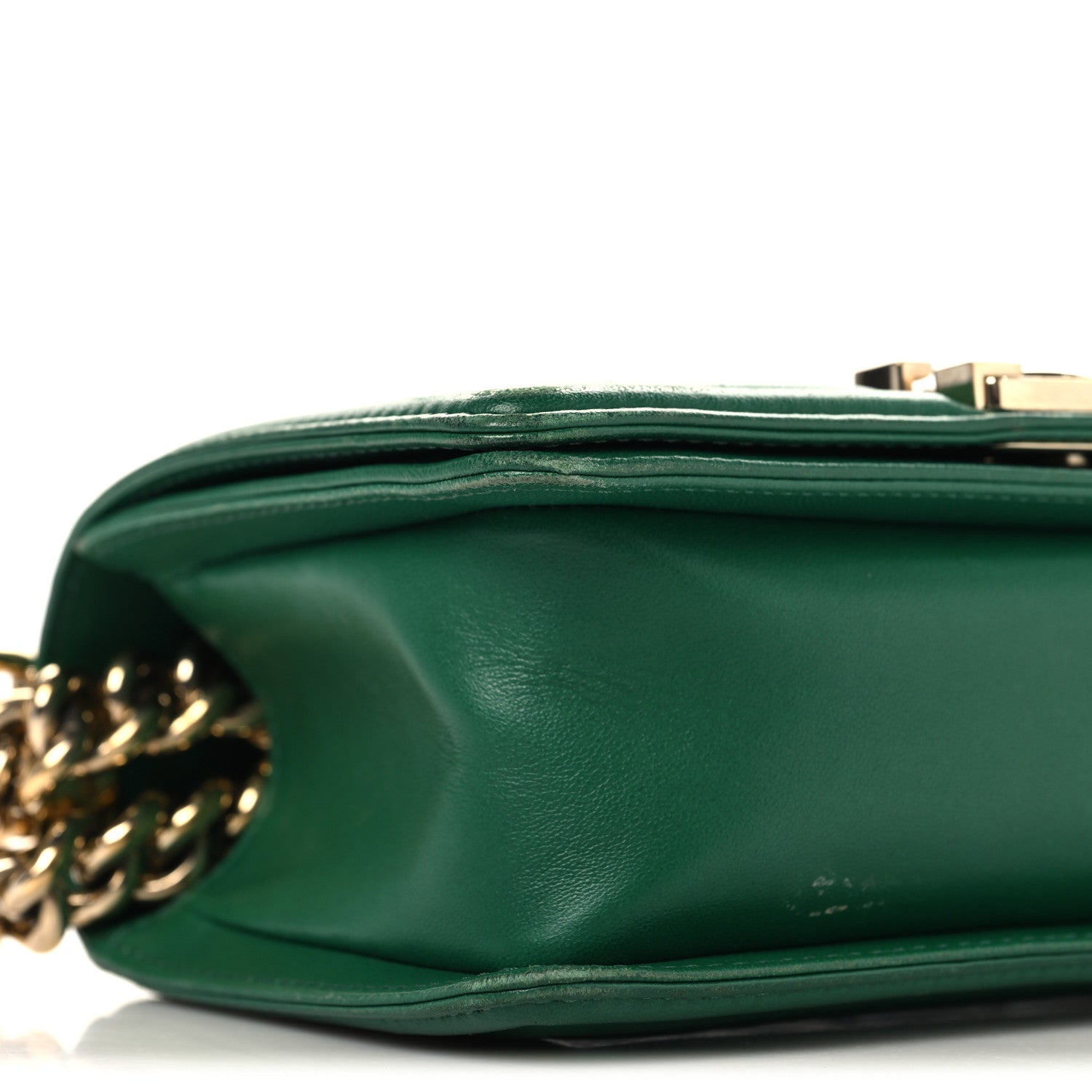 Chanel Lambskin Quilted Small Boy Flap Green 9 of 13