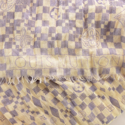 Louis Vuitton Cashmere Silk Damier Azur Stole 5 of 7