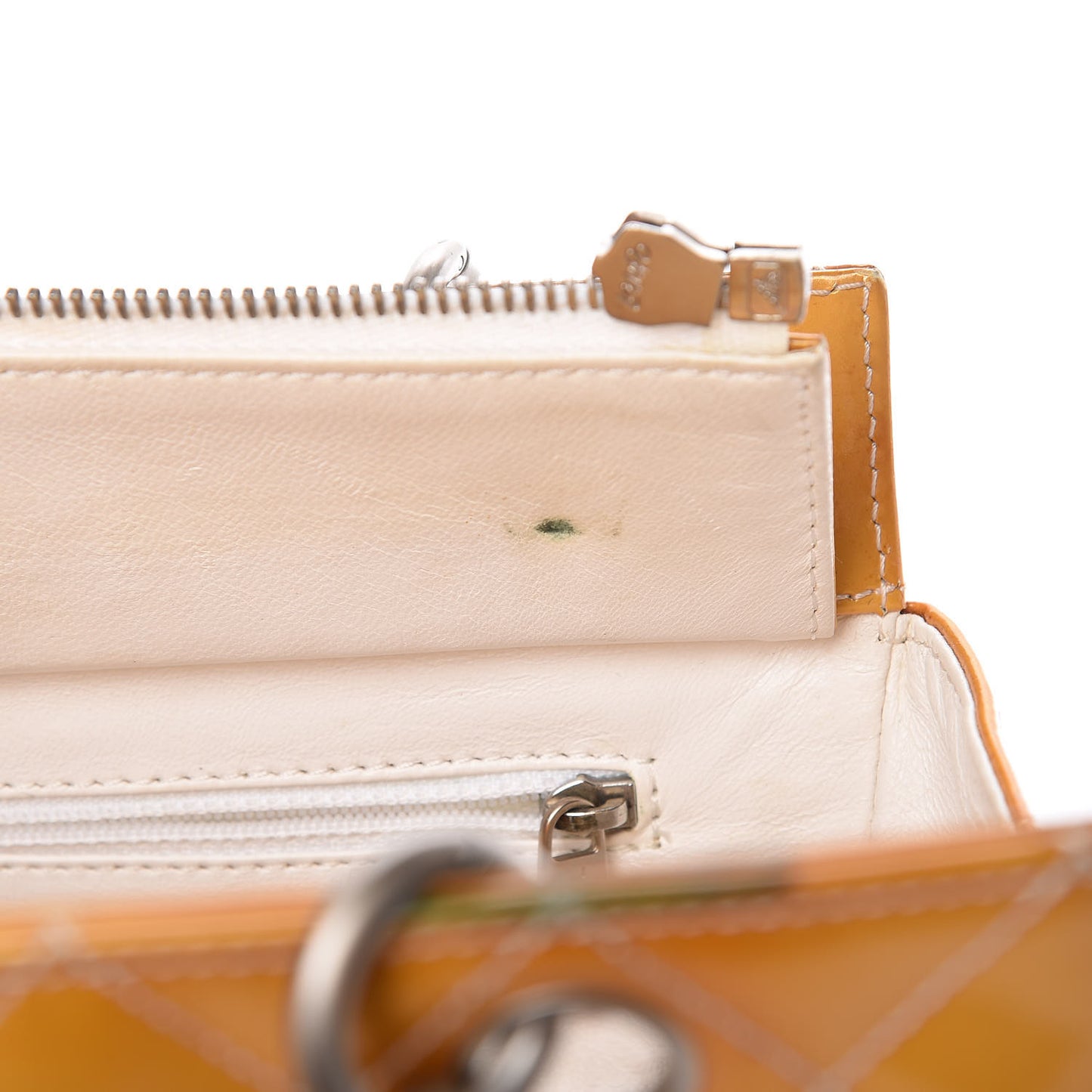 Patent Quilted Petit Timeless Tote PTT Yellow