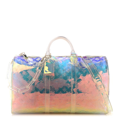 Louis Vuitton PVC Monogram Keepall Bandouliere 50 Iridescent Prism 1 of 11
