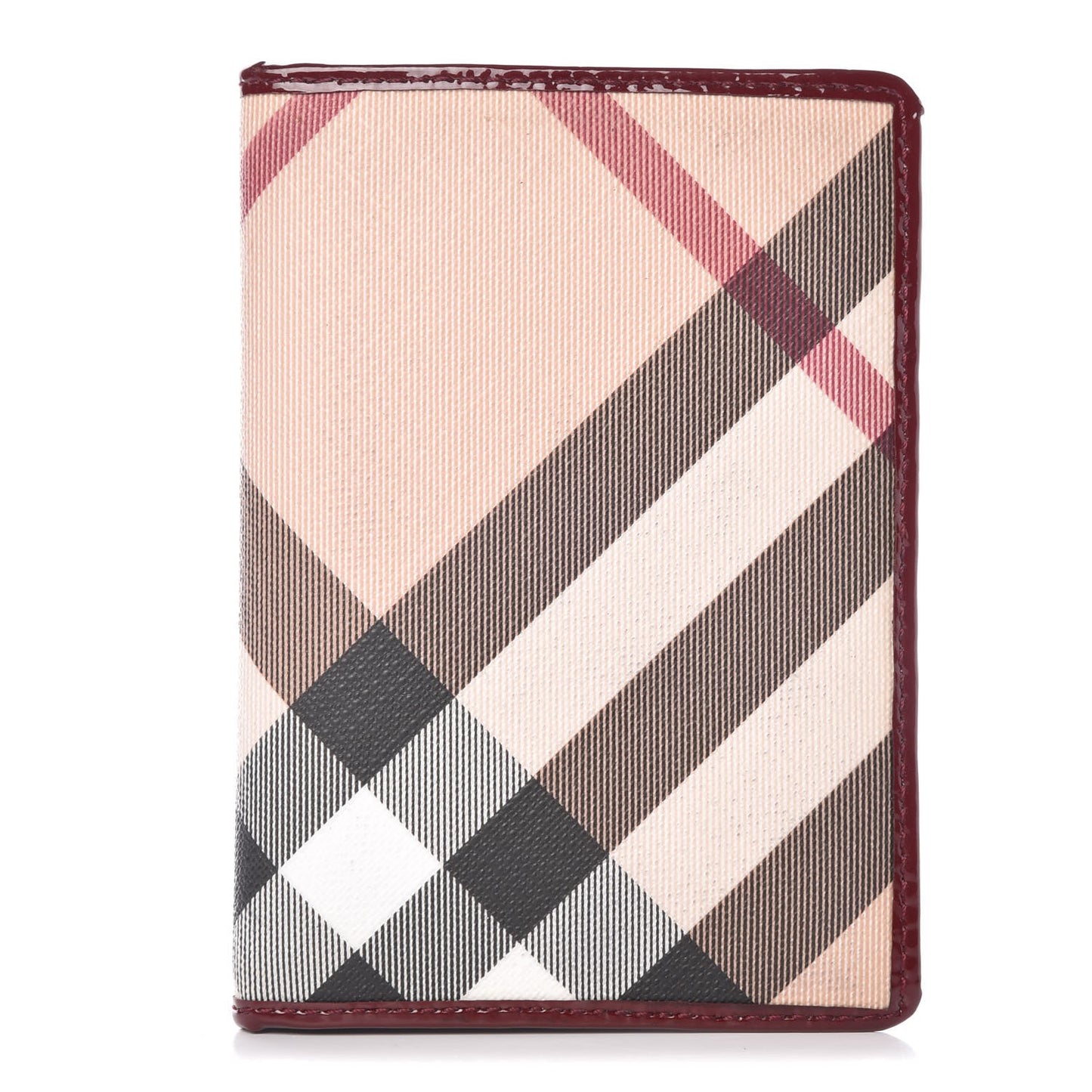 Patent Supernova Check Passport Cover Red