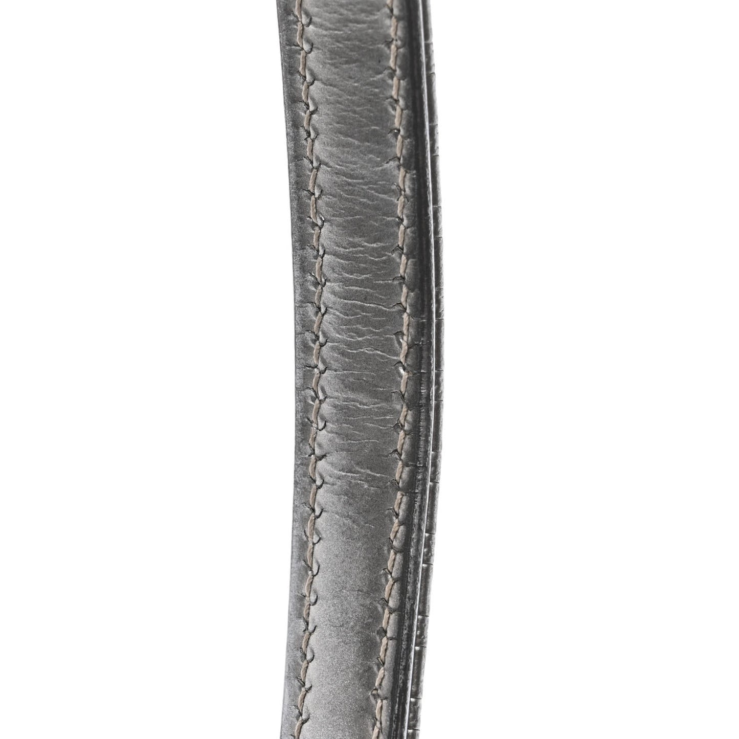 Metallic Patent Micro-Cannage Mini Lady Dior Silver