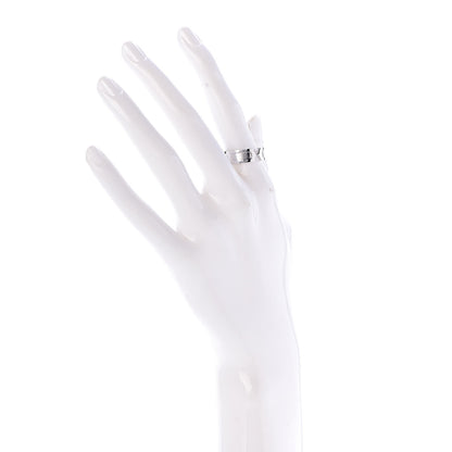 Cartier 18K White Gold 6.5mm C De Ring 54 6.75 2 of 4