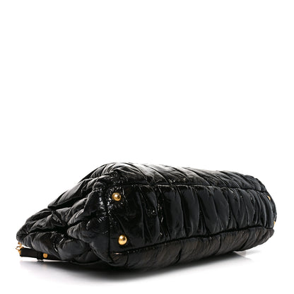 Miu Miu Nappa Matelasse Top Handle Black 4 of 9