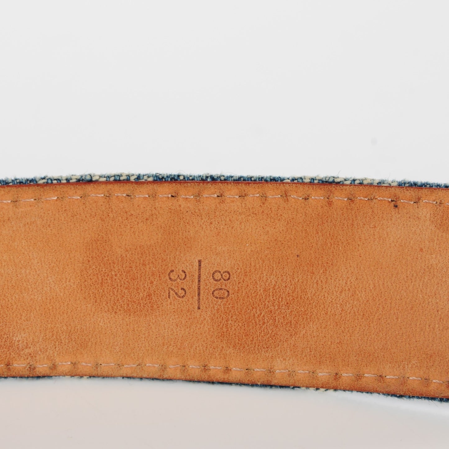Monogram Denim Belt 80 32 Blue