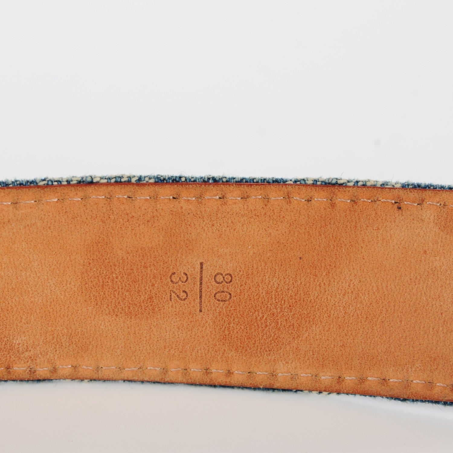 Louis Vuitton Monogram Denim Belt 80 32 Blue 4 of 9