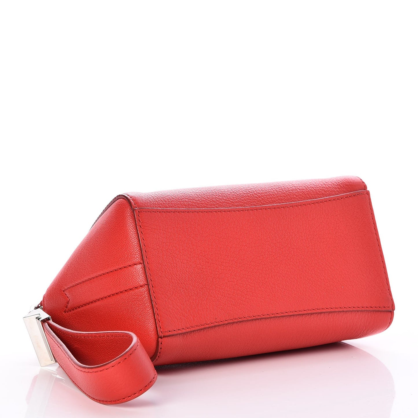 Sugar Goatskin Small Antigona Beauty Wristlet Red