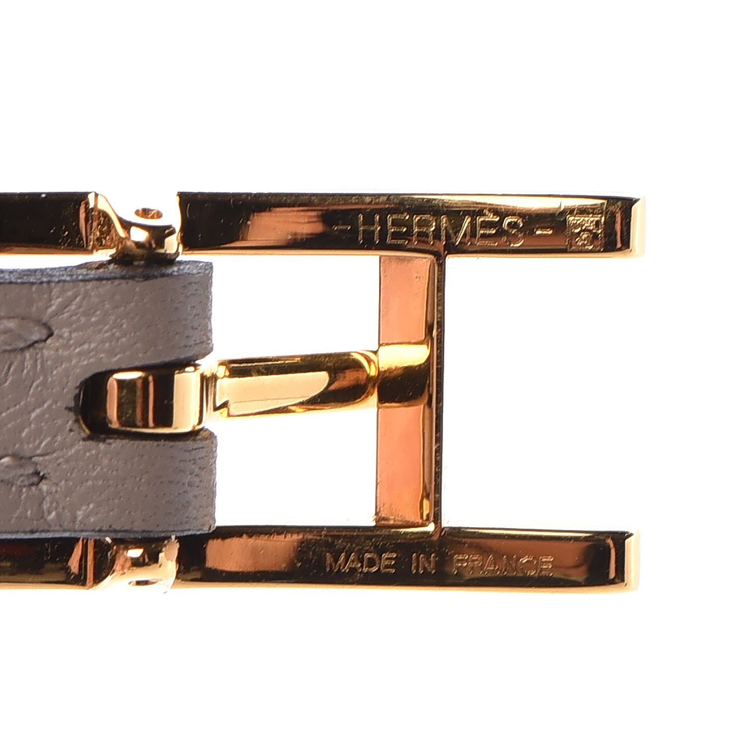 Hermes Swift Behapi Double Tour Bracelet T2 Gris Asphalte Bordeaux 4 of 6
