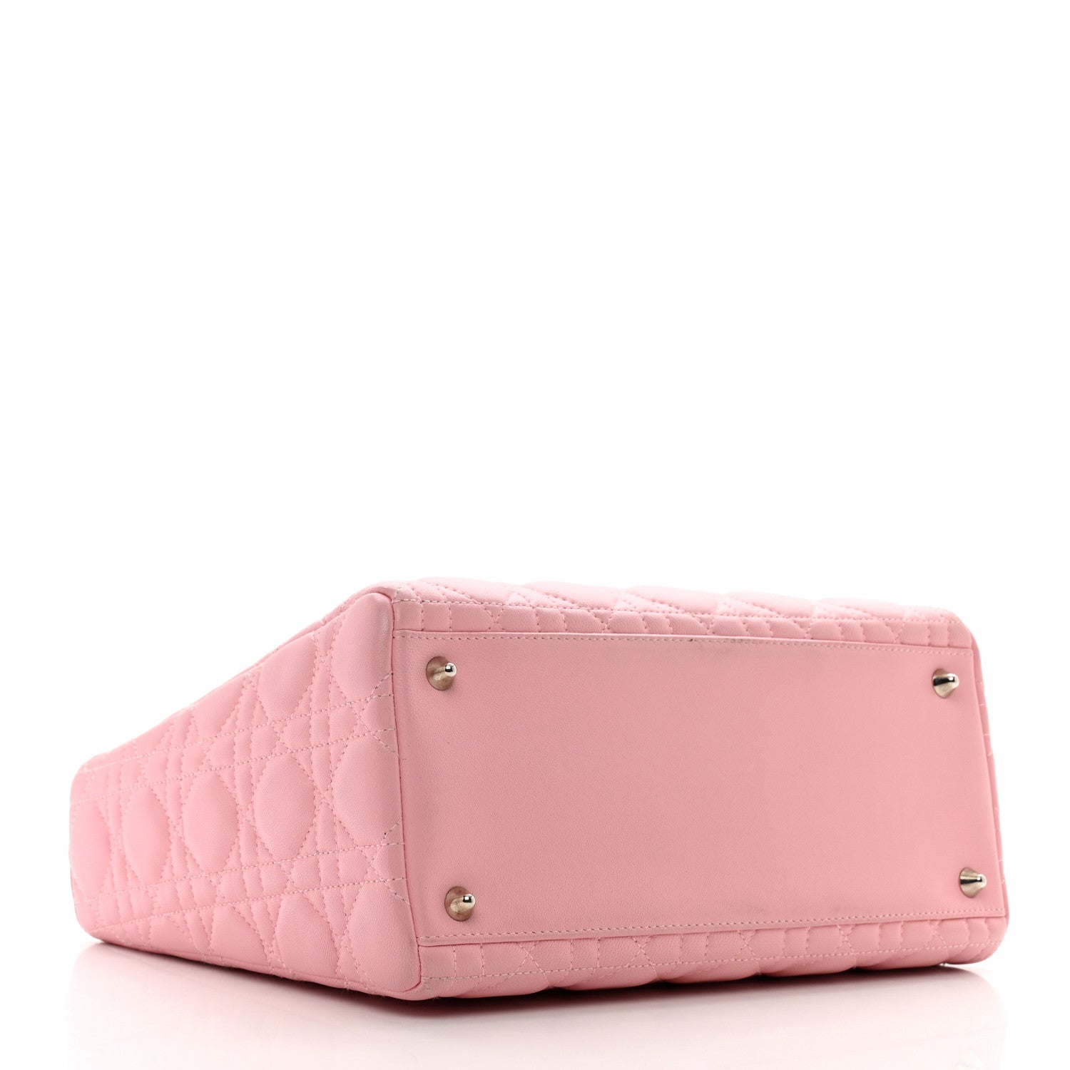 Christian Dior Lambskin Cannage Medium Lady Dior Rose Clair 4 of 10