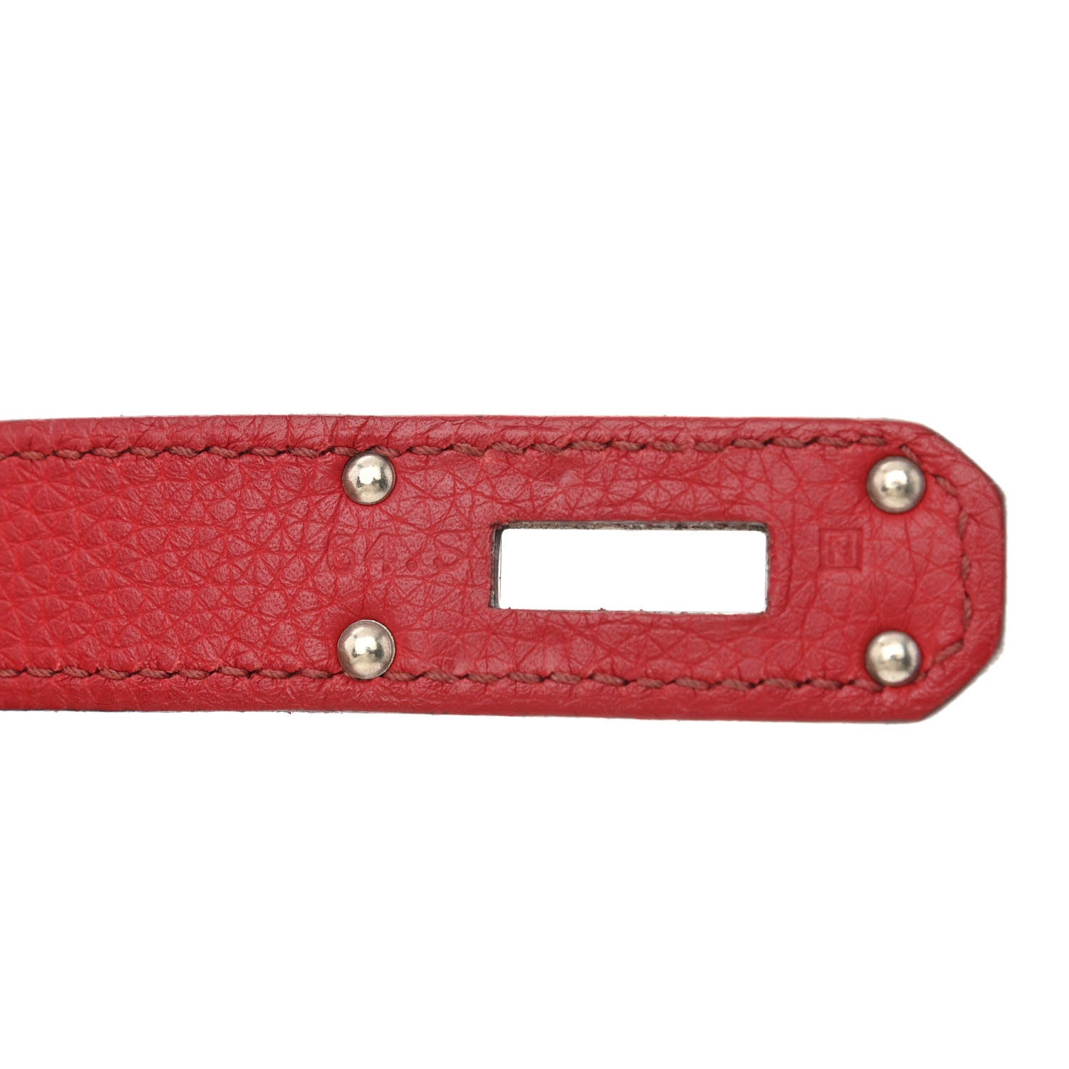 Hermes Taurillon Clemence Shoulder Kelly 40 Rouge Vif 7 of 14