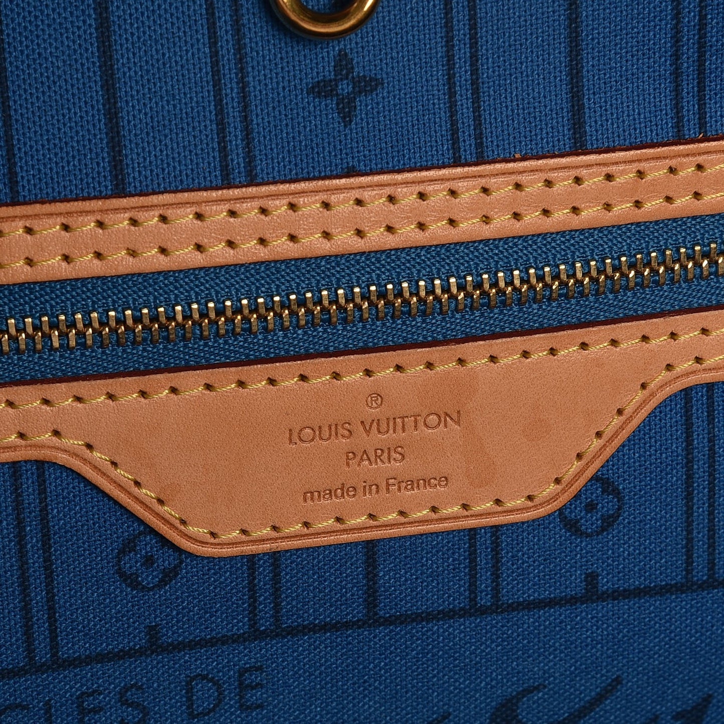 Monogram My LV Heritage Neverfull MM Blue De France White