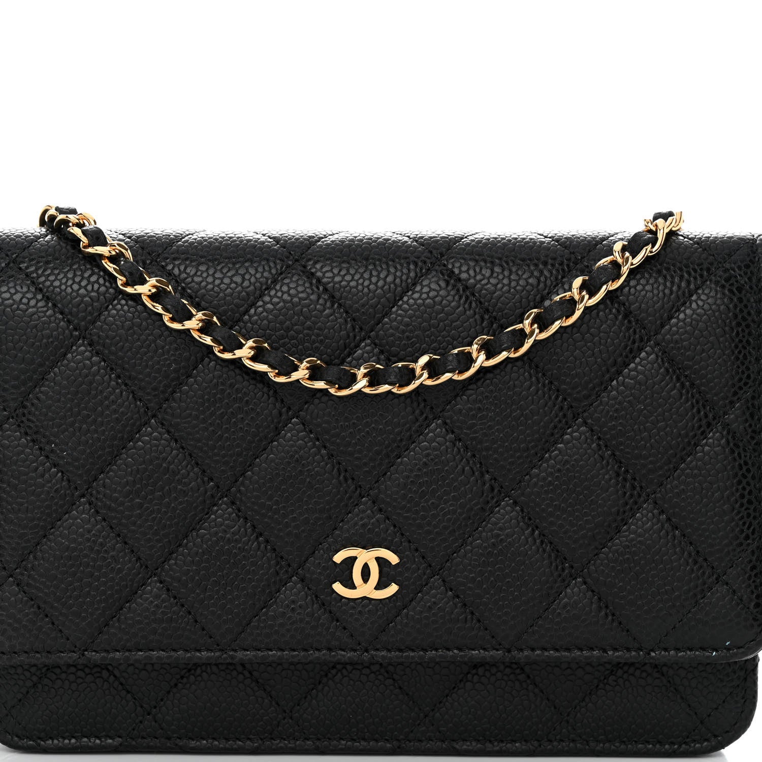 Chanel Caviar Quilted Wallet on Chain WOC Black 9 of 11