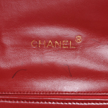 Chanel Lambskin Ribbon Stitched Flap Red 5 of 8