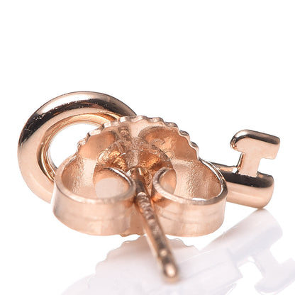 Tiffany 18K Rose Gold Mini Key Earrings 4 of 6