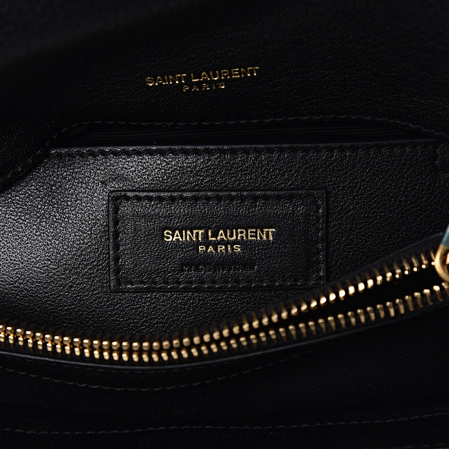 Saint Laurent Sheepskin Matelasse Chevron Monogram Medium College Bag Black 7 of 11