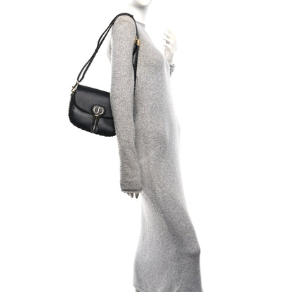 Christian Dior Grained Calfskin Medium Whipstitched Bobby Bag Black 2 of 9