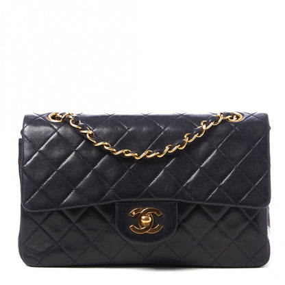 Chanel Lambskin Quilted Small Double Flap Black 1 of 9