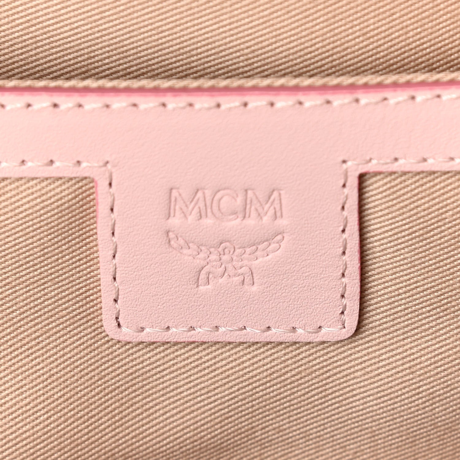 MCM Visetos Small Side Stud Stark Backpack Light Pink 5 of 8