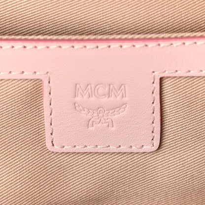 MCM Visetos Small Side Stud Stark Backpack Light Pink 9 of 17