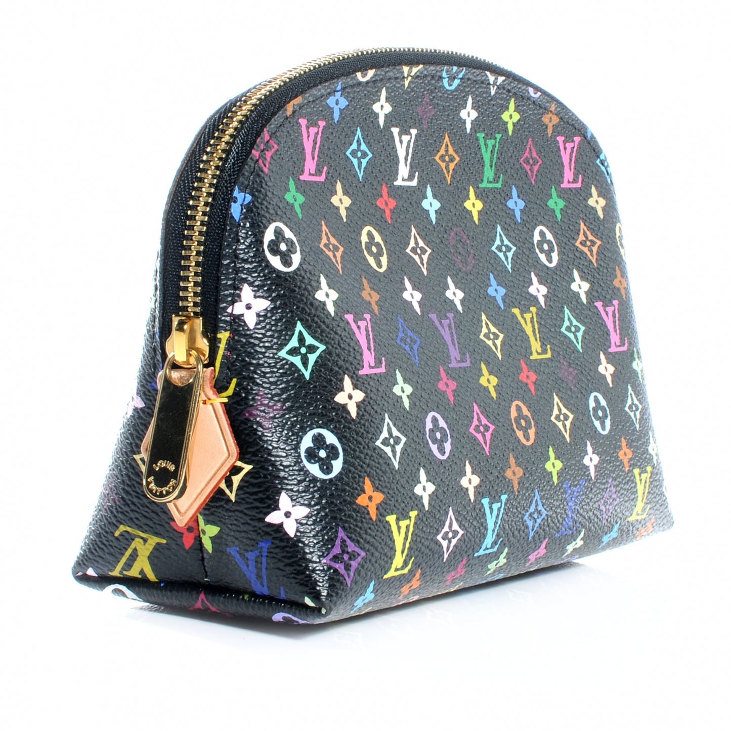 Monogram Multicolor Cosmetic Pouch Black Grenade