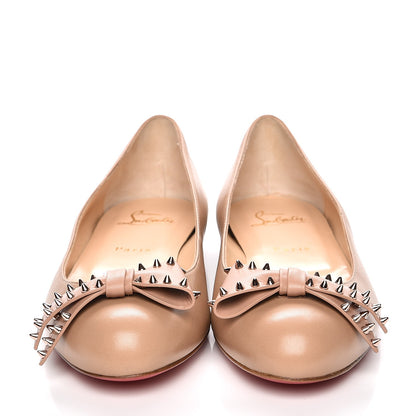 Christian Louboutin Nappa Ballalarina Flats 39 Nude 2 of 8