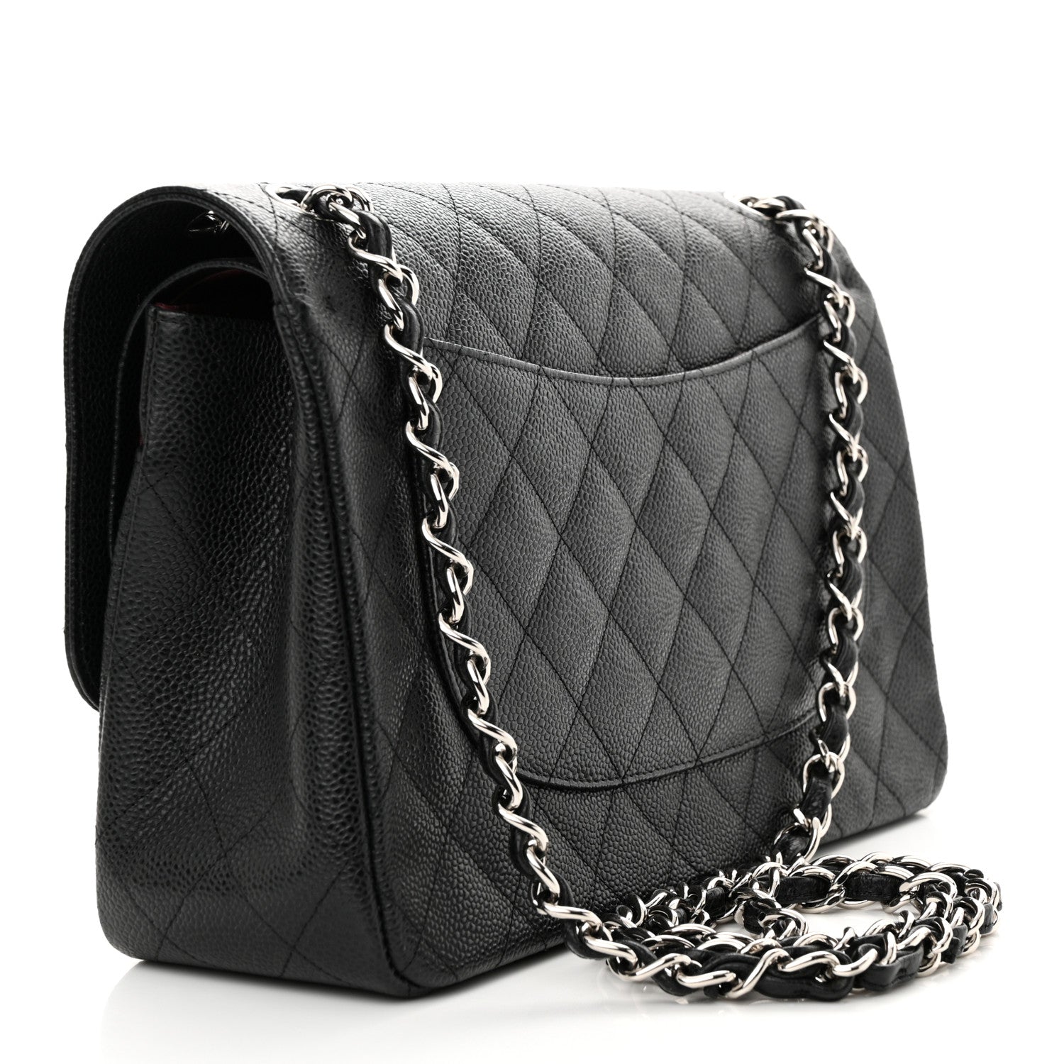 Chanel Caviar Quilted Jumbo Double Flap Black 3 of 16