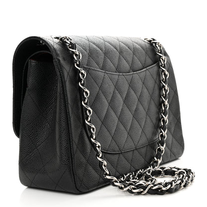 Chanel Caviar Quilted Jumbo Double Flap Black 3 of 16