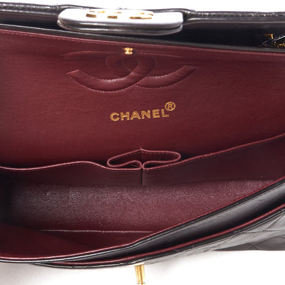Chanel Lambskin Quilted Medium Double Flap Black 4 of 10