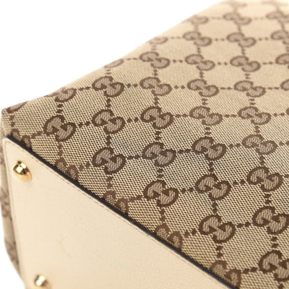 Gucci Monogram Large Eclipse Tote Beige White 11 of 13