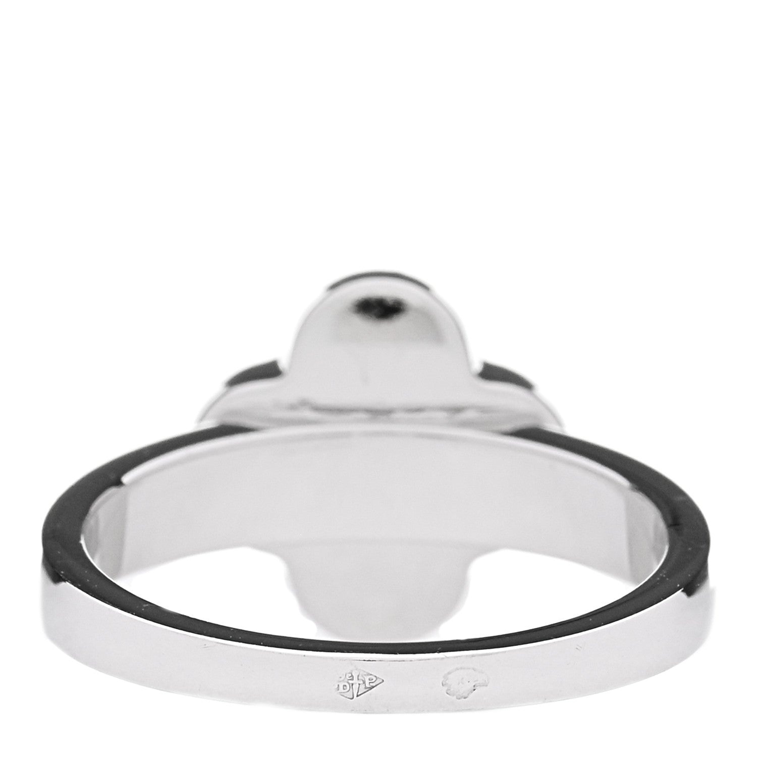 Van Cleef & Arpels 18K White Gold Diamond Pure Alhambra Ring  51 5.75 2 of 4