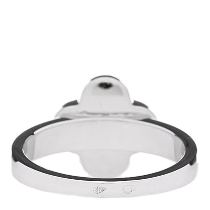 Van Cleef & Arpels 18K White Gold Diamond Pure Alhambra Ring  51 5.75 2 of 4