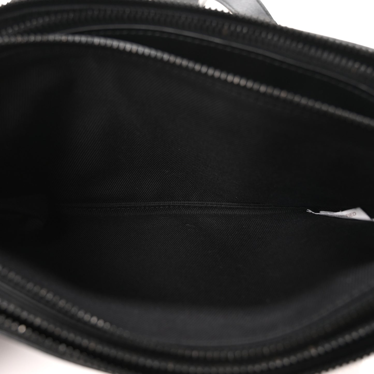 Nappa Intrecciato Triple Zip Messenger Bag Black