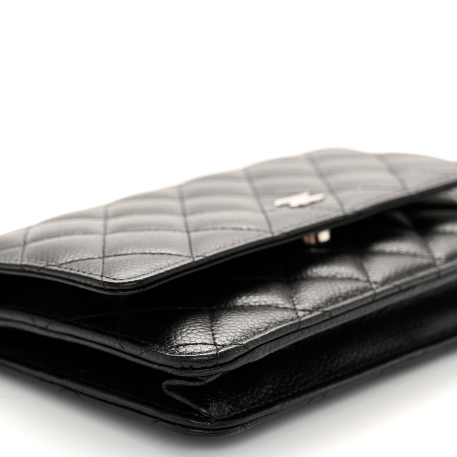 Chanel Caviar Quilted Wallet on Chain WOC Black 10 of 12