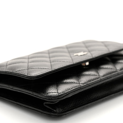 Chanel Caviar Quilted Wallet on Chain WOC Black 10 of 12