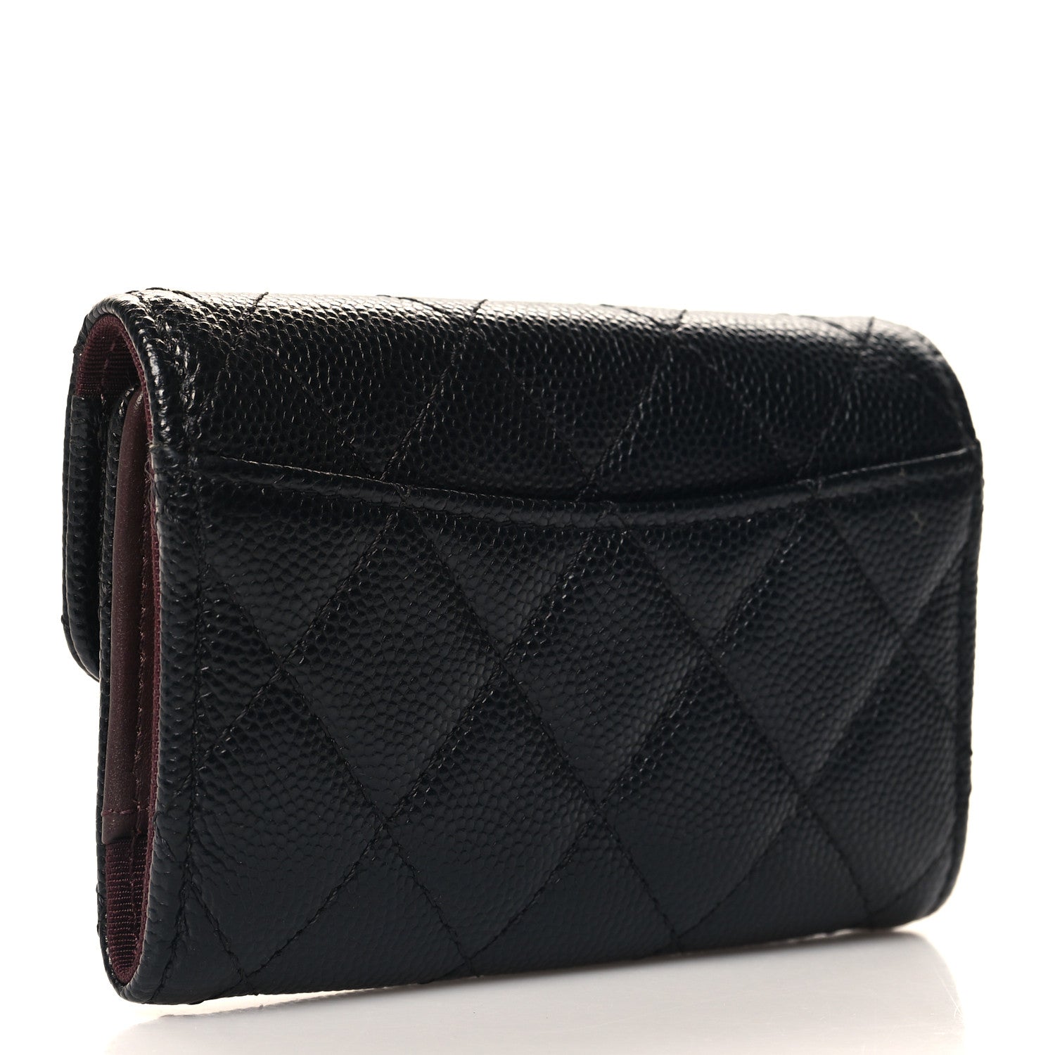 Chanel Caviar Quilted Classic 4 Key Holder Wallet Black 3 of 10