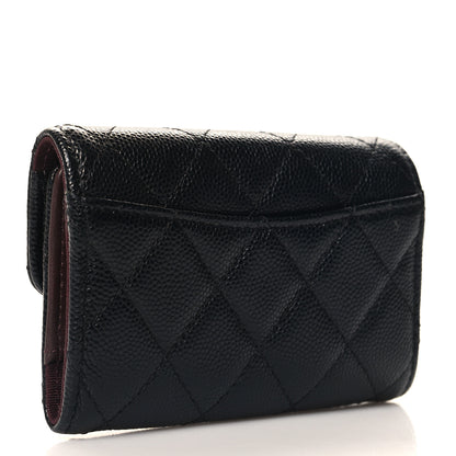 Chanel Caviar Quilted Classic 4 Key Holder Wallet Black 3 of 10