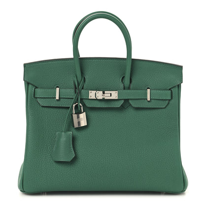 Hermes Togo Birkin 25 Vert Vertigo 1 of 12