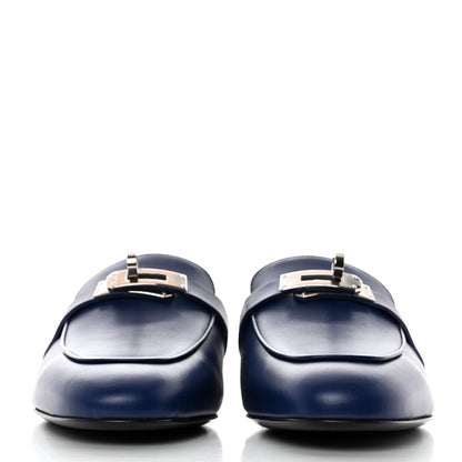Hermes Calfskin Oz Mules 36 Bleu Maritime 2 of 8