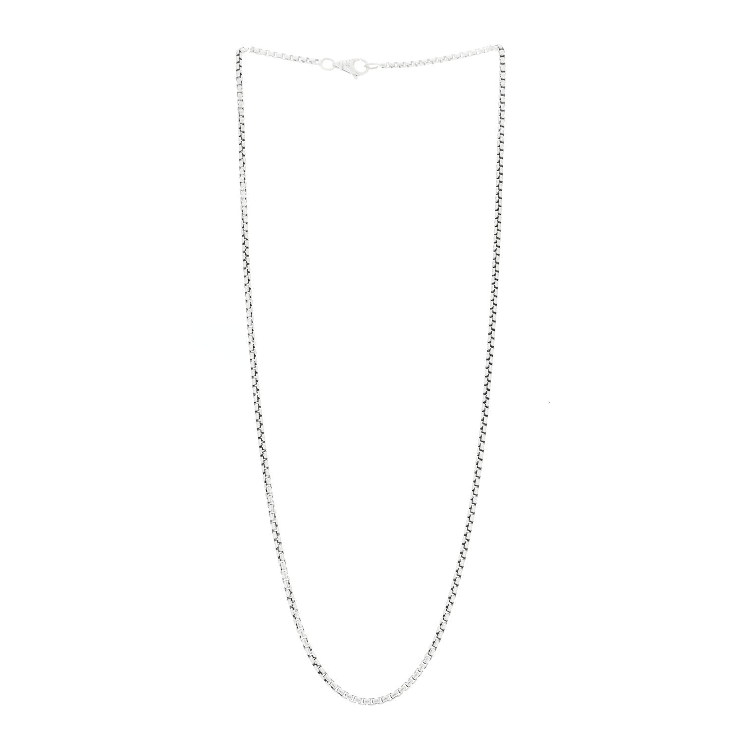 David Yurman Sterling Silver 2.5mm Box Chain Necklace 22" 2 of 4