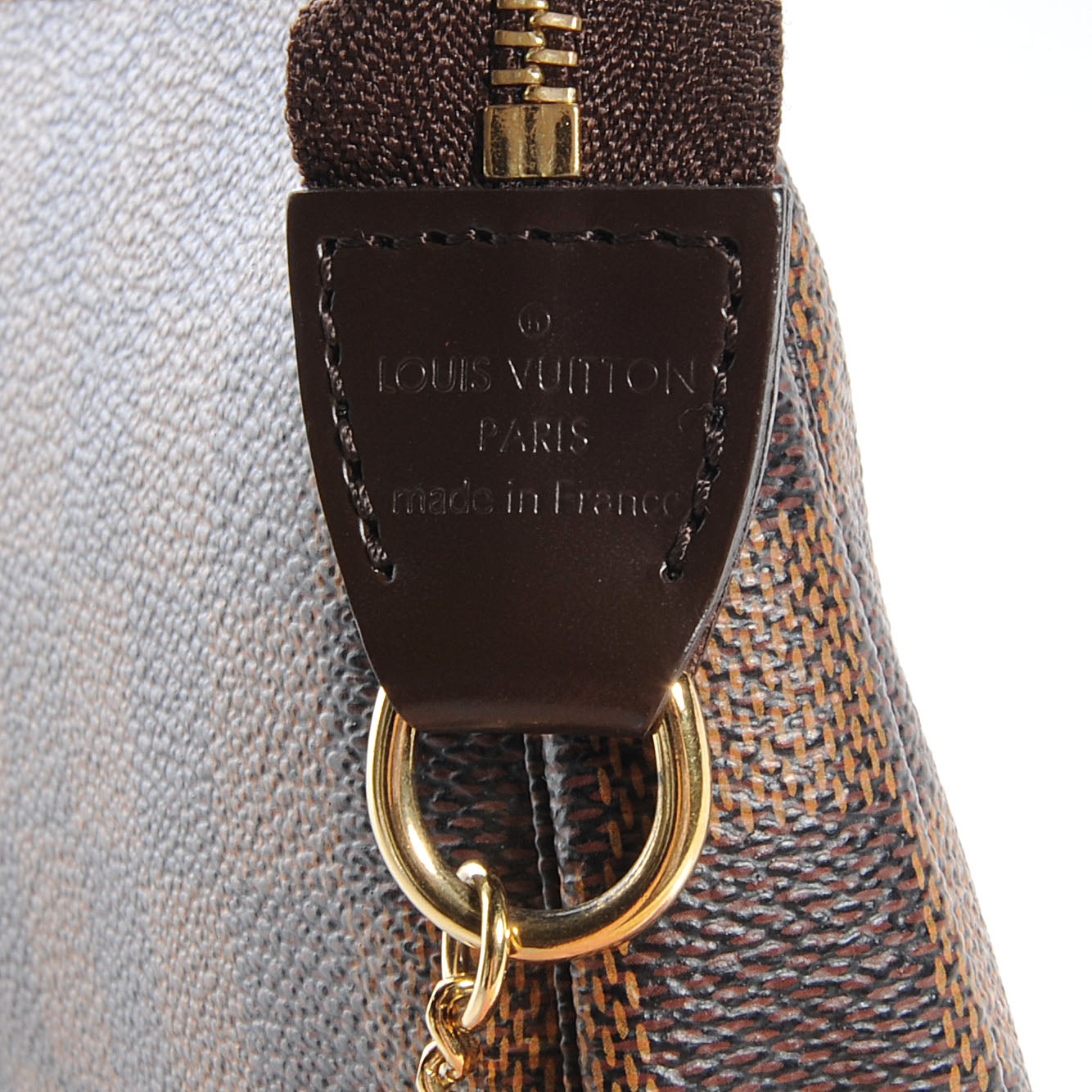 Damier Ebene Mini Pochette Accessories Bag