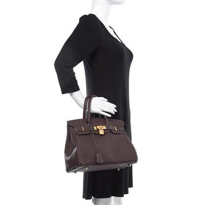 Hermes Togo Birkin 30 Chocolate 2 of 44