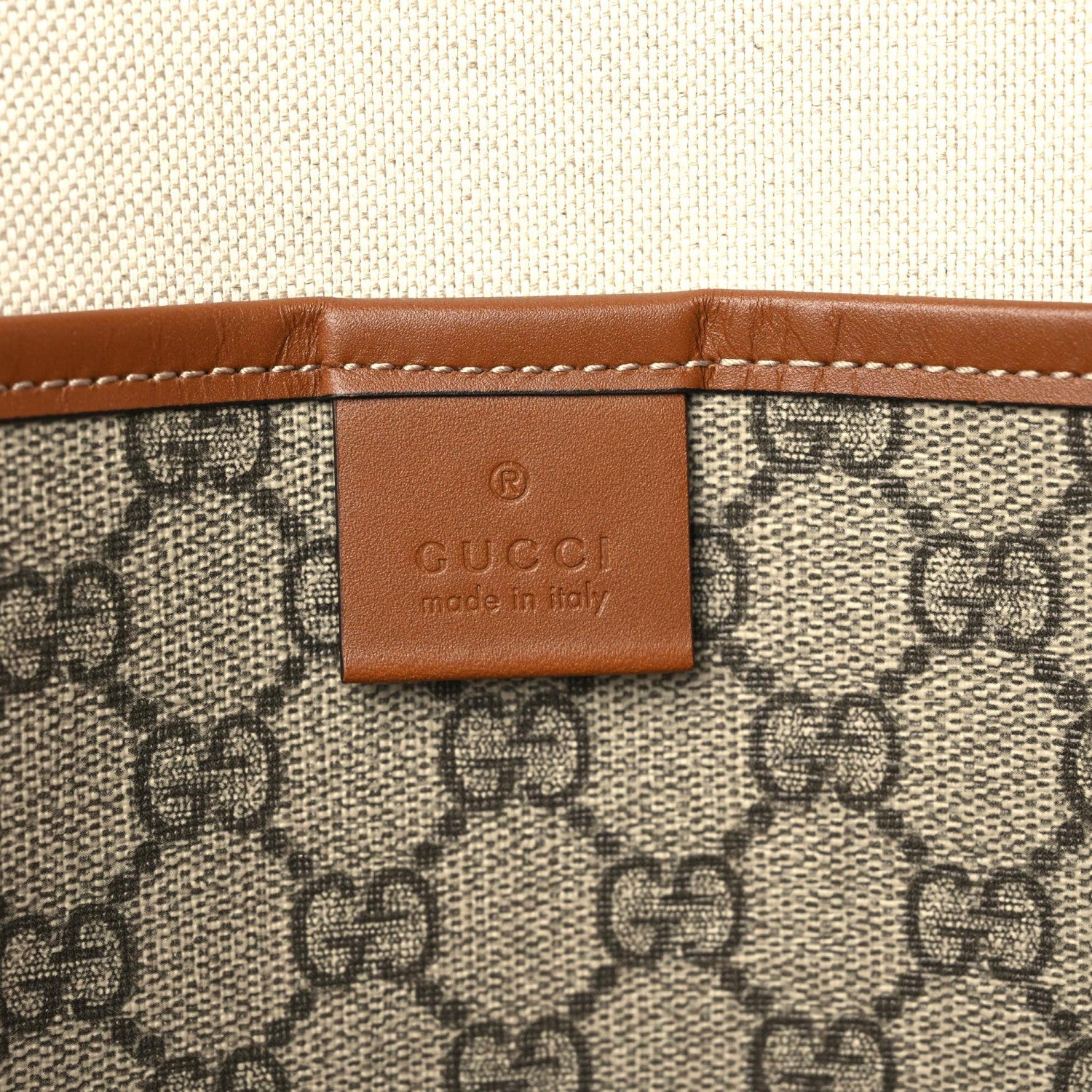 Gucci GG Plus Monogram Medium Signature Web Loop Tote Brown 6 of 10